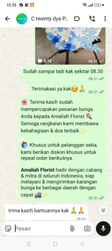 Testimonial Standing Flower umbuljaya